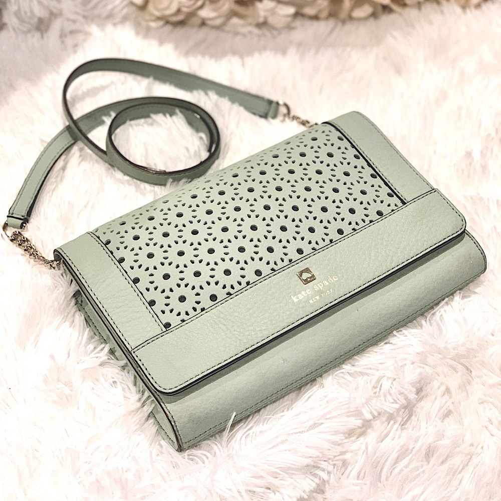 KATE SPADE Clutch in Dusty Mint